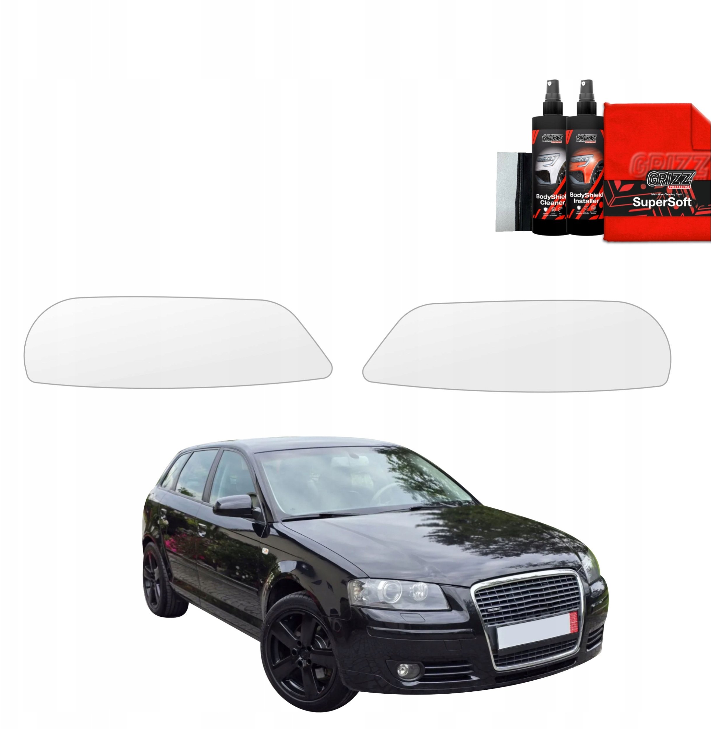 GrizzGlass  lampy BodyShield do Audi A3